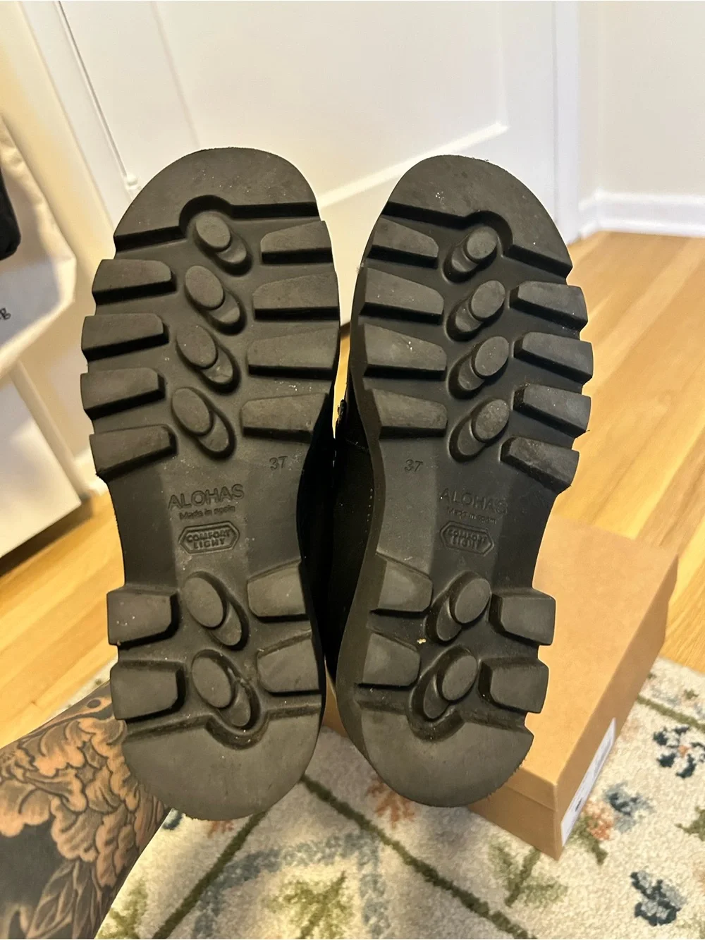 ALOHAS Track Loafer Total Black